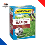 ALGOFLASH Engrais Gazon Action Rapide, Croissance Vigoureuse Jusqu'À 200 M², 4Kg