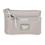 Reebok Tina Trousse De Toilette Deux Compartiments Gris 17x9x2 cms Cuir Synthétique