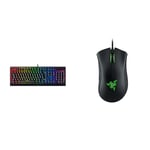 Razer BlackWidow V3 (Green Switch) - Mechanical Gaming Keyboard & DeathAdder Essential - Wired Gaming Mouse