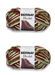 Bernat Blanket Plum Fields Lot de 2 paquets de 300 g Polyester 6 Super Bulky 200 m Tricot/Crochet