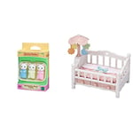 Sylvanian Families - Marshmallow Mouse Triplets & Crib with Mobile