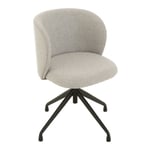 Chaise Pivotante en Lin "Gena" 56cm Gris