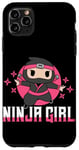 Coque pour iPhone 11 Pro Max Ninja Girl Fierce Warrior Design