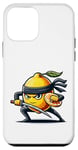 Coque pour iPhone 12 mini Citron Ninja avec Katana drôle