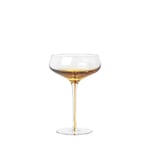 Broste Copenhagen COCKTAIL / CHAMPAGNE GLASS 'AMBER' GLASS 4stk