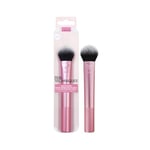 REAL TECHNIQUES Tapered Cheek Makeup Brush, For Blush, Highlighter, or Loose Powder, Soft Bristles, Precise Application, 1 Count, Pink