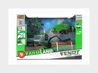 1:50 BURAGO Fendt Vario 1050 Tractor With 3X Trailer 2016 Green BU31668F