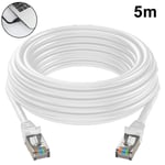 Cat6 Ethernet-kabel Gigabit Flat Network LAN-kabel med kabelklämmor Snagless Rj45-kontakter för dator/modem/router/X-Box Snabbare än Cat5e/Cat5