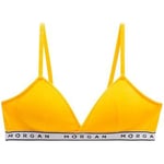 Triangles / Sans armatures Morgan  Soutien-gorge triangle coques amovibles en coton jaune Isa