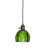 Cottex Nora fönsterlampa glas grön Ø12 cm