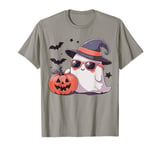 Boo Jee Ghost Halloween Witch Pumpkin Spooky Season Girl Kid T-Shirt