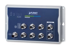 PLANET Industrial L2+ 8-Port Managed L2+ None Blue, Grey