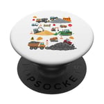 Digger Themed Outfit Ideas For Kids Dumper Truck Tractor PopSockets Adhesive PopGrip