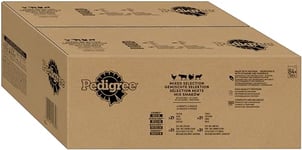 PEDIGREE Repas pour Chien - 84 Sachets Fraîcheur de 100g - Pâtée pour Chien Adulte en Sauce - Sélection Mixte (4 Saveurs) - Nourriture Humide Complète & Equilibrée