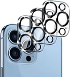 Lot De 3 Verres De Protection Pour Appareil Photo Compatibles Avec Iphone 13 Pro/Iphone 13 Pro [10s Installation Rapide] Résistant Aux Rayures, Dureté 9h, Transparent Hd, Protection Complète