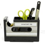 Creative Tejp Case, Retro Cassette Tape Dispenser Vas Penselkruka, Populär Pencil Desk Collection Tidy Organizer, Kontorspapper qd bäst