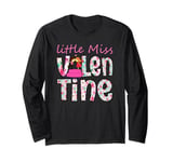 Miss Valentine Pink Flowers Love Valentine's Day Long Sleeve T-Shirt