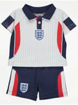 BNWT 2-3 YEARS BOYS ENGLAND FA OFFICIAL T SHIRT & SHORTS KIT OUTFIT (RETRO 98)