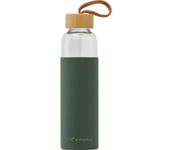 Glass Bottle Bamboo II 500 ml vattenflaska Dam GREEN DARK/GREEN 0.55