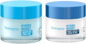 Neutrogena Hydro Boost Day and Night Hydration Regime Set for Dry Skin, Water Ge