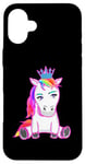 Coque pour iPhone 16 Plus Fabelwesen Figurine de conte de fées princesse licorne fille enfant