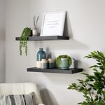 Pair of 60cm Floating Wall Mounted Storage Shelves
