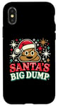 Coque pour iPhone X/XS Santa's Big Dump - Funny Xmas Pajamas Christmas Poop