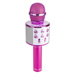 Max 130.133 KM01 Karaoke Microphone BT/MP3 Pink