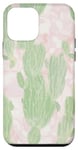 Coque pour iPhone 12 mini Plante abstraite en marbre motif cactus
