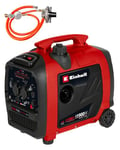 Einhell Générateur (essence/gaz) TE-IG 1900 DF (puissance continue 1 800/1 600 W, puissance crête 1 900/1 700 W, réservoir 4,2 l, onduleur, moteur 4 temps, 2 prises 230V, 2 prises USB, 1 prise 12V)