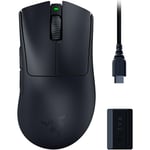 Razer DeathAdder V3 Pro HyperPolling Wireless-Adapter - Ultra-lightweight Wireless Ergonomic Esports Mous (63 g, Focus Pro 30K Optical Sensor, Optical Mouse Switches Gen-3) Black