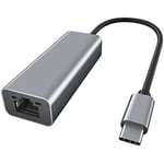 Ewent 1000Mbps USB C Gigabit Ethernet-adapter, typ USB-C till RJ45 LAN-nätverkskort för PC, Mac, iPad Pro 2020 Huawei