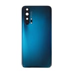 Vitre arrière avec Lentille camera pour Huawei Honor 20 Pro Bleu