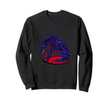 Dark hellhound with red accents - Barghest Sweatshirt