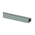 Plasfix 2407-7G Kabelkanal självhäftande, med lock, 2 m 16 x 10 mm, aluminiumfärgad