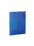 HERMA Elasticated folder A4 PP translucent dark blue