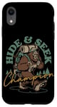 Coque pour iPhone XR Bigfoot Hide and Seek Champion Sasquatch Yeti Funny Bigfoot