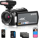 AE8 Caméra vidéo 4K 1080p 60 fps infrarouge Caméra de chasse aux fantômes avec veilleuse infrarouge pour Vlog YouTube.[G3022]