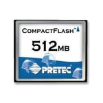 PRETEC - CFSS512 - MEMORY, COMPACTFLASH 512MB, 80X