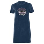 Sons of Anarchy Crow Eaters Women's T-Shirt Dress - Navy Acid Wash - XXL - Navy Acid Wash