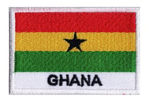 Écusson Ghana patch patche drapeau GHANÉEN 70 x 45 mm pays monde à coudre