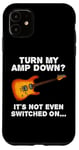 Coque pour iPhone 11 Baissez mon ampli, église de guitare électrique drôle