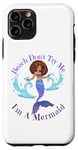 Coque pour iPhone 11 Pro Beach Don't Try Me I'm A Mermaid Funny Black Sirmaids Women