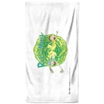 Rick and Morty Portal Beach Towel