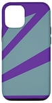 Coque pour iPhone 13 Pro Perspective Violet Turquoise Optical Stripes