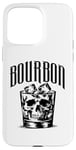 Coque pour iPhone 15 Pro Max Crâne de whisky bourbon - squelette vintage amateur de whisky