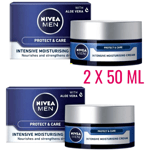 Nivea protect & care Intensive Moisturising Cream, strengthens dry skin , 2X50ML