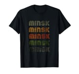 Love Heart Minsk Tee Grunge Vintage Style Black Minsk T-Shirt