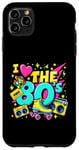 Coque pour iPhone 11 Pro Max Chemise « I Love The 80s » pour homme et femme, costume de fête vintage des années 80