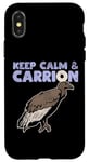 Coque pour iPhone X/XS Keep Calm And Carrion Vautour Scavenging Bird